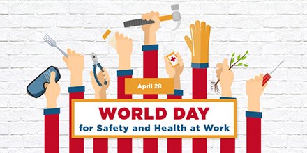 MinersPromise's tweet photo. Today is #WorkersMemorialDay - a day for promoting safety and health in the workplace to reduce risks for young workers and future generations, as well as remembering those who have died from work-related injury or illness - learn more https://t.co/ZRc5APPGcA https://t.co/dAzQDF3220