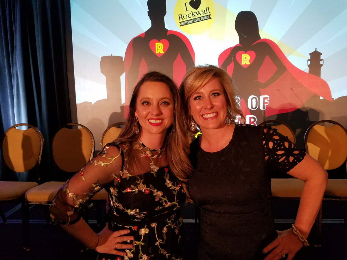 rockwallschools's tweet photo. Congratulations to the 2018 Elementary Teacher of the Year from Cullins-Lake Pointe ES, Bridgette King, and the 2018 Seconday Teacher of the Year from Rockwall HS, Dani Leugers! #ILoveRockwallISD https://t.co/EJAMHhuI4C