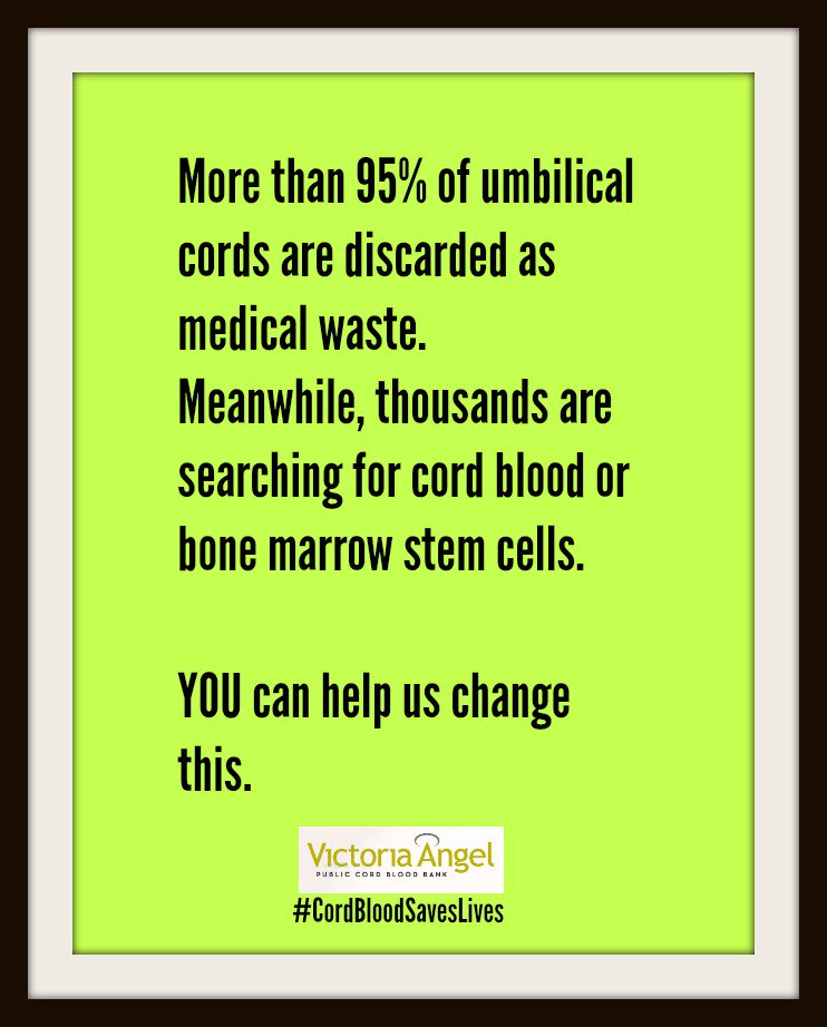_VictoriaAngel's tweet image. We are determined to change this, but we can't do it on our own. Help us spread the word about cord blood donation and what it could mean for a patient in need. ow.ly/UpX530jCXYv #cordblood #charity #stemcells