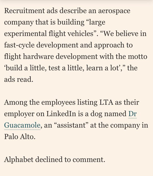 While we&rsquo;re on the subject of Sergey, how are those blimps coming along?   Alphabet filing shows Brin&rsquo;s<a href="/tag/mytwitteranniversary"class="tags"><span>#mytwitteranniversary</span></a>