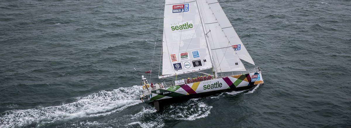 ClipperRace's tweet photo. When the Clipper Race departs @PortofSeattle on Sunday, it will be engaging in pioneering scientific research. The @VisitSeattle team yacht has been fitted with a special sensor for monitoring the effects of ocean acidification around the US Coast.🌊🌏https://t.co/er9IKcOh3E https://t.co/yJfCszKhaD