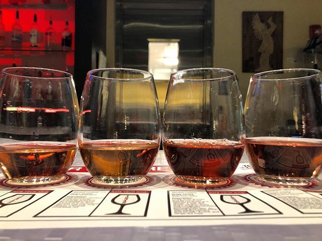 jencoleICT's tweet photo. One more round of Pour de Cure before Tour de Cure! 🥂🥂 | #tourict #roseallday #alofthotels #wineflight #roseflight #fridayvibes https://t.co/hLhNWoerJA