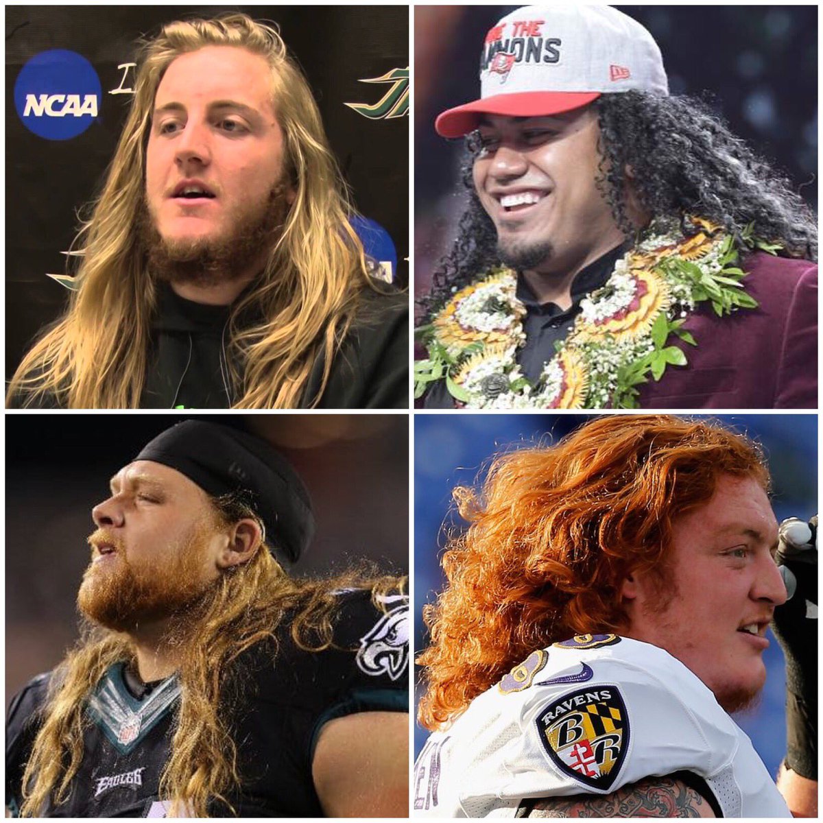 ScottSmithFOX13's tweet photo. #Bucs definitely upped their hair game this offseason #saladbar https://t.co/eyxWbNNOQ2