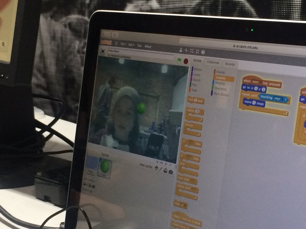 CoderBendigo's tweet image. Lots on the go today here today even AR in scratch and making our pictures talk.