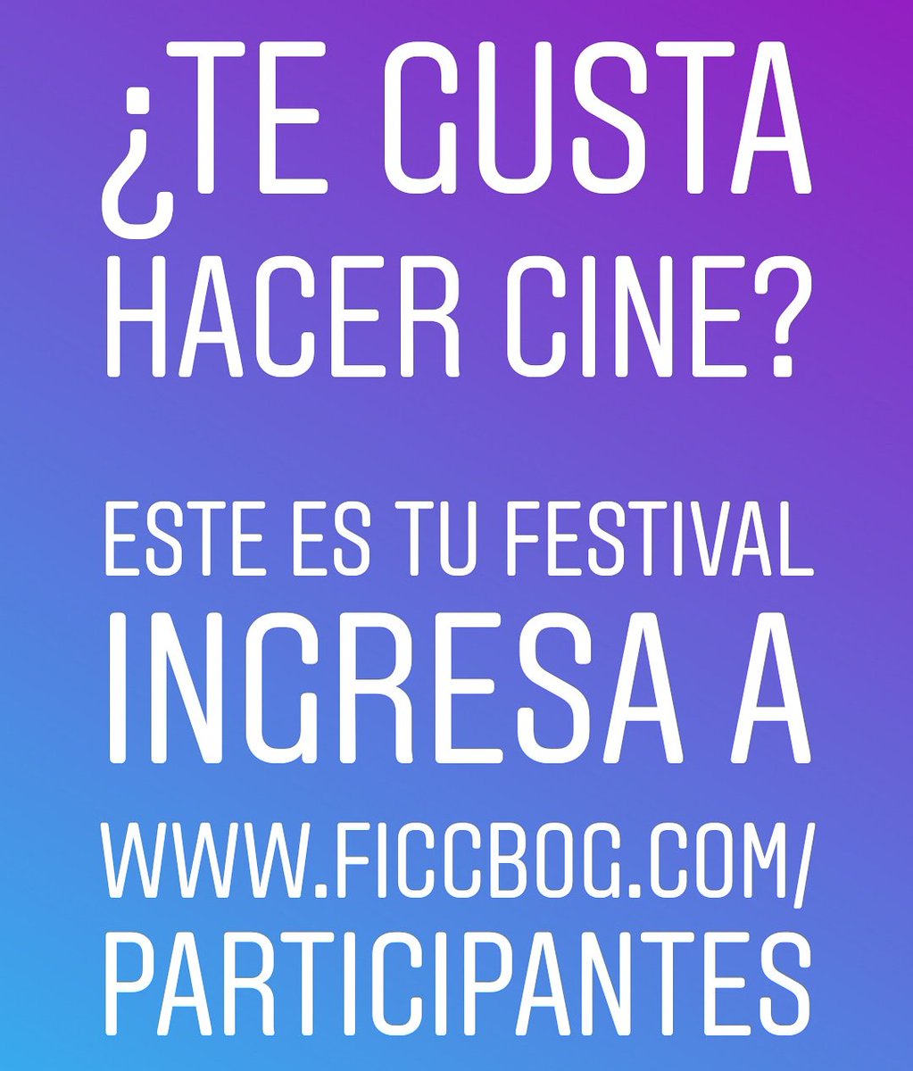 Ficcbog_Oficial's tweet photo. ¡Grandes premios, Grandes experiencias, Grandes amigos!
Aquí participan todos sin ningúna distinción, conoce nuestro Festival.
https://t.co/K72Tzk5vmO
#cine #cristiano #festival #Bogotá #Colombia #atención #cineastas #participa #church #Cámaras #acción #luces #director https://t.co/ze7Ciex7pZ