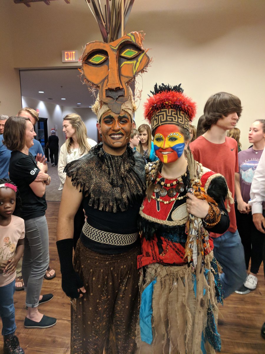RomanHealth's tweet photo. My son's senior year in highschool - his last show of many? Quite a phenomenal Scar #lionking https://t.co/byN9xetwAk