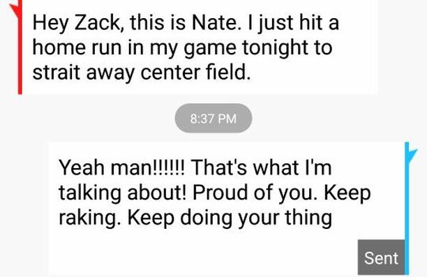 Rax_Hax's tweet photo. #FeelGoodFriday
.
.
Don't hate getting texts like these!!! You wanna hit 💣💣💣? Schedule your assessment with RaxHax today!!!
.
.
➡️ @Rax_Hax ⬅️
.
.
#makepracticegreatagain #getbetter #perform #getready #homerun #bombs #dropbombs #swings #batting #fridayfeels #cryptopay https://t.co/MmSyVnIBnL