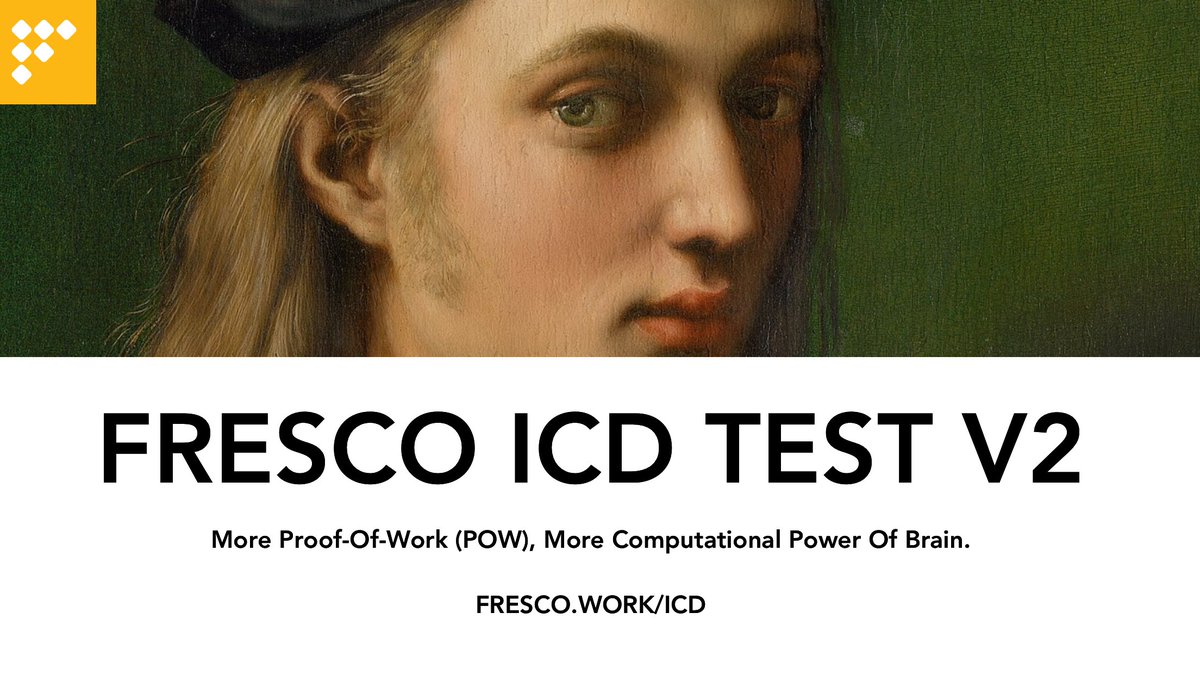 FRESCO_NETWORK's tweet photo. FRESCO ICD Test V2 is live!

More Proof-Of-Work, more computational power of the brain!

Share this with your friends &amp; family, let them know more about art, know that they all can afford an authentic Picasso! 

#Art #Blockchain #FRESCO #ICD 

https://t.co/MPSy7eikzo https://t.co/TXpnKvlRzk