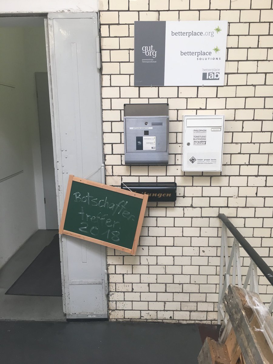 Los geht’s! #Botschaftertreffen