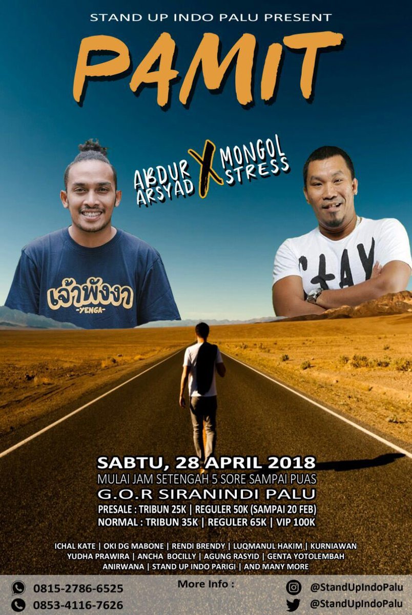 abdurarsyad's tweet photo. Harusnya acara ada GS dua, tapi jadi saya sendirian. Kaka Mongol bilang diri sakit lagi :)) https://t.co/REnSXb15pO