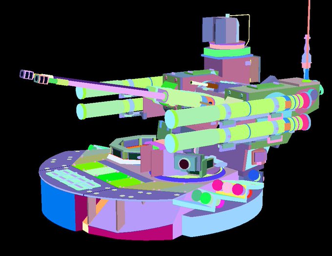 #3DCG #Shade3D
こないだ作ったとある車両、とっても大変だったので、せっかくだから車体ベースを流用した別車両も作ってしまおうということに。
そんなわけで砲塔部分だけはできました。 