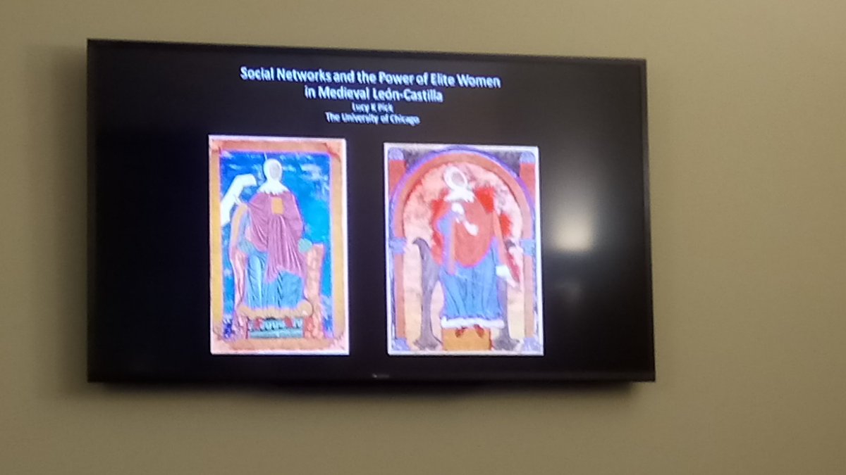 ProfLRoach's tweet photo. Second up, @lucykpick on networks and elite women in León-Castile. #rulingwomen https://t.co/jrcLevOkHw