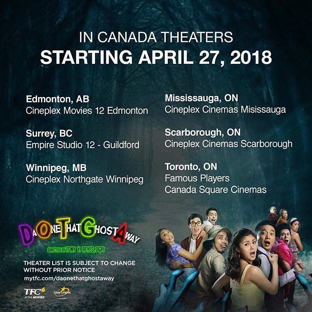 MayWardOfficial's tweet photo. Catch the worldwide screening of DOTGA: Da One That Ghost Away in following Asia Pacific, US and Canada Theaters! See poster for more information. Save the dates!

WE MYX YOU MAYWARD

@maymayentrata07 @Barber_Edward_ https://t.co/OEpe0YA8FF