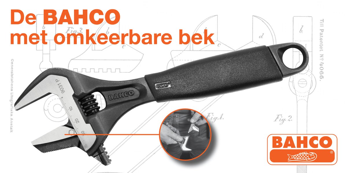 De Bahco met omkeerbare bek #Bahco_nl #BahcoTools