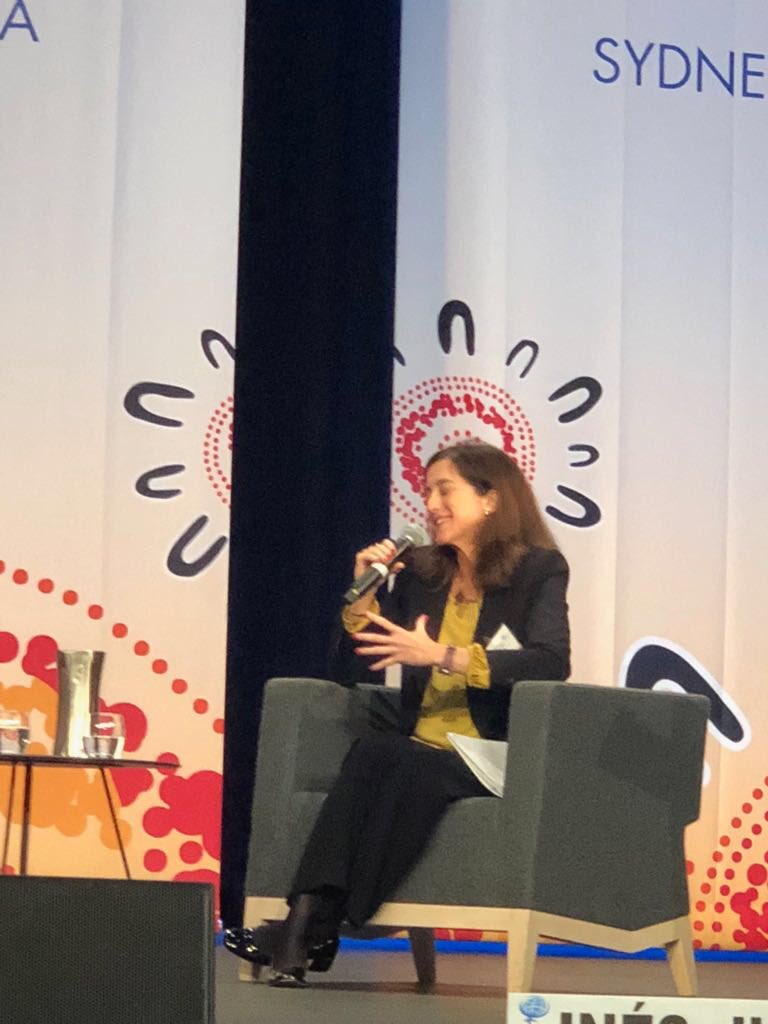 Ines Justo de la Delegación Española en el panel de Women CEO en #gswsydney