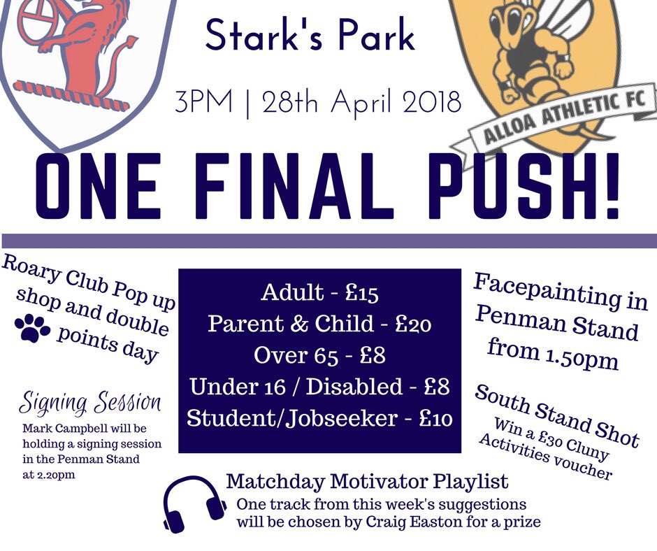 RaithRovers's tweet image. Today’s game is NOT all ticket but advance tickets can be purchased from 11.30am to save queuing ahead of kick off. Adults and seniors pay at the turnstiles and other concessions purchase a ticket from the office then hand it over at turnstiles.
#RoaringBack #onefinalpush #COYR