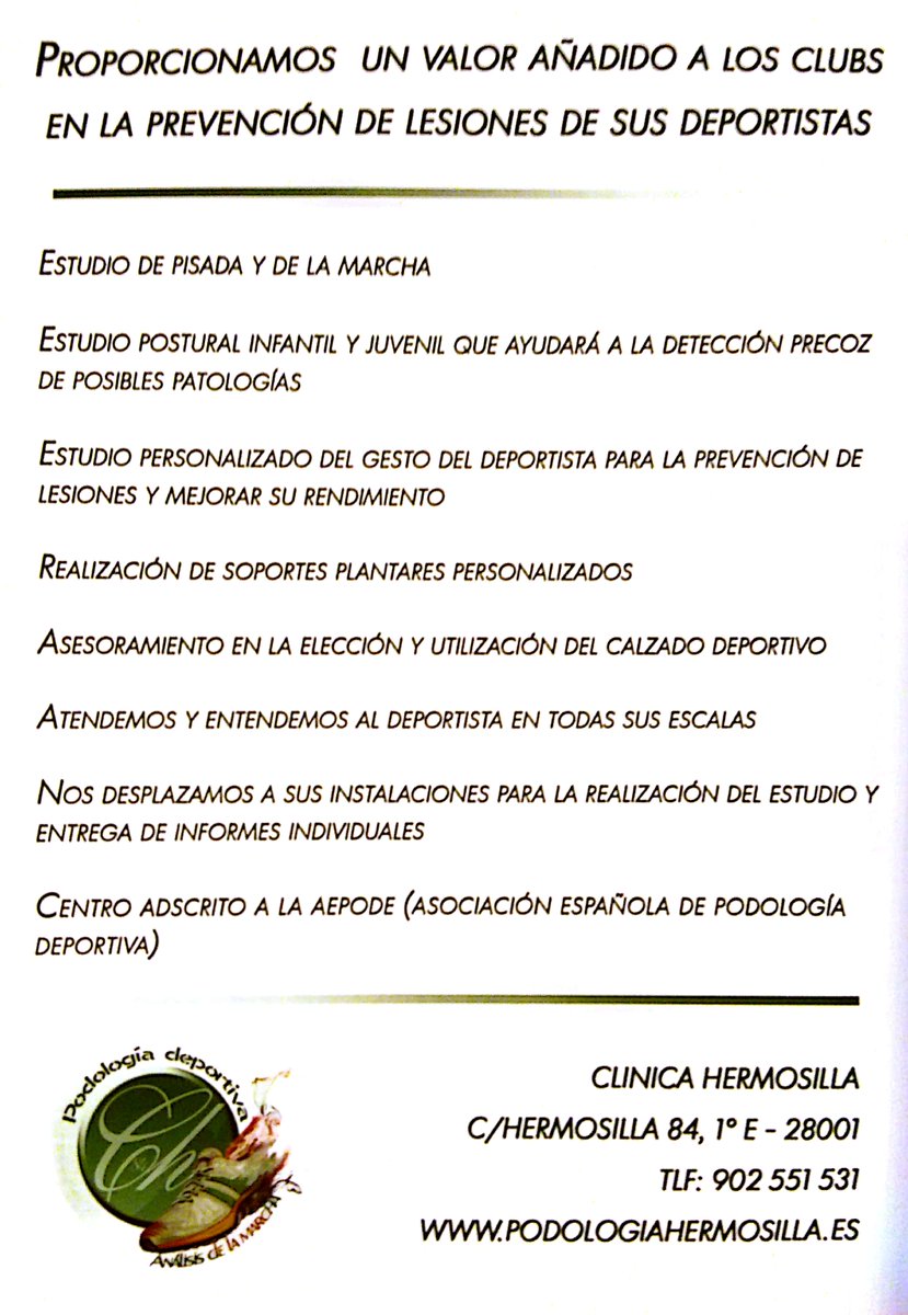 RugbyAlcorcon's tweet photo. Un año más gracias a @chermosilla y a su #ProgramaPreventivo todas las categorías de Rugby base han pasado por su consulta de #Prevencion #Podologiadeportiva #pies .! https://t.co/bqFB9j75vh