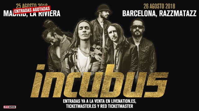 Buenas (o malas, según se vea) noticias: <a href="/IncubusBand/">Incubus</a> agotan todas las entradas para su cita Madrileña. #Incubus

ctrlrockmag.com/noticias/incub…