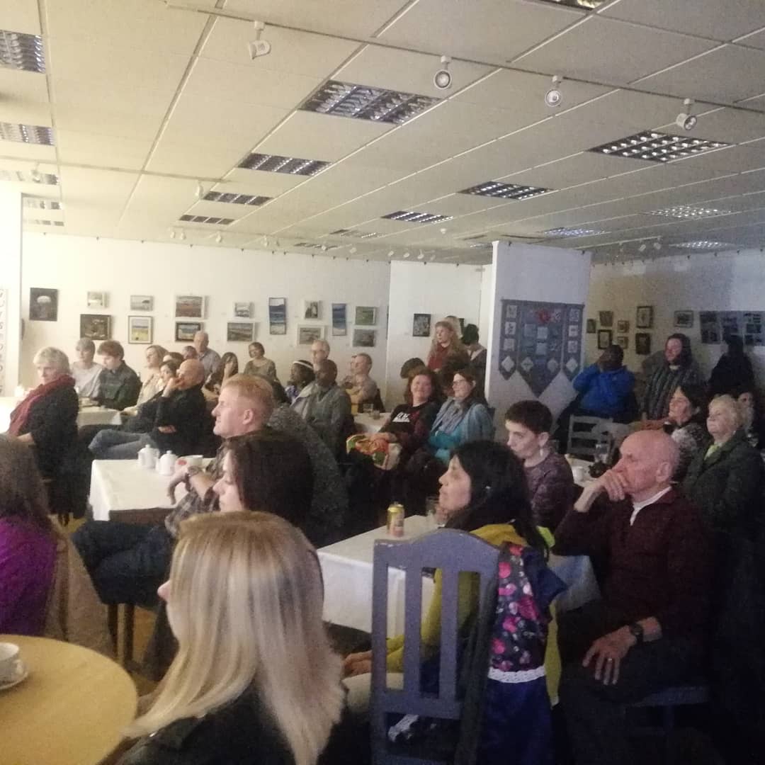 tjunctionfest's tweet photo. Last night was 👌 Zoila Forss, Aurélia Lassaque, Bejan Matur, Justyna Bargielska, Keabonye Bareeng and Gerdur Kristny - plus open micers - thank you to all who came and made the night so special. More today at @mimauseful, come along! https://t.co/UsLFd6cbG4