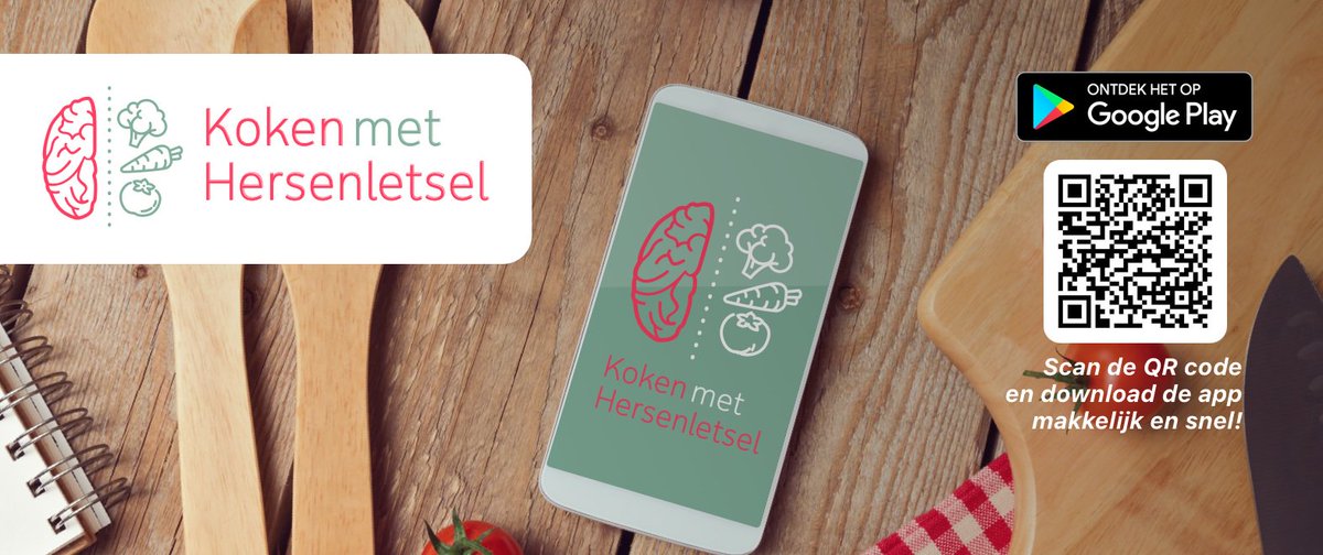 De app ‘Koken met hersenletsel’ is ontwikkeld voor mensen met hersenletsel, die problemen ervaren bij het plannen en organiseren van het bereiden van een warme maaltijd. Lees meer op hun Facebookpagina ow.ly/7Zkt30jCWGy