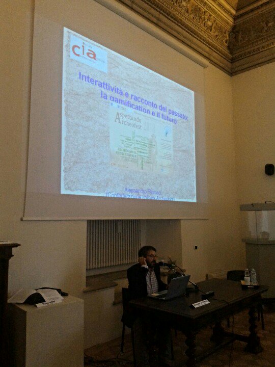 VillaGiuliaRm's tweet photo. #MuseumWeek #archeofestMW Alessandro Pinuccio parla di interattività e gamification in un rapporto tra passato e futuro. https://t.co/pJ43QrB7c2