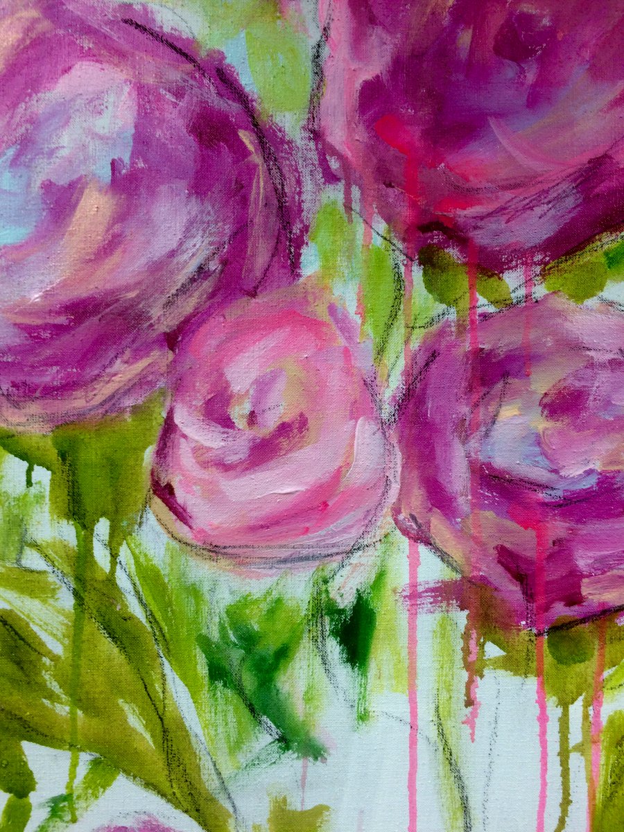 SilfvastLucia's tweet photo. Closeup from my latest painting. Acrylics on linen.
#floralpainting #colorjoy #ihavethisthingwithpink #ArtistOnTwitter https://t.co/2qjcySaxMN