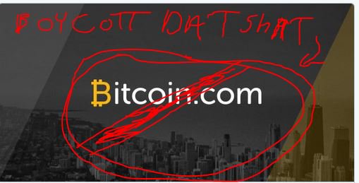 CRYPTOCURRBIT's tweet photo. boycott dat shat!! #bitcoin.com @rogerkver @JihanWu its #beeCASH #bcash #btrash #BTC4Life https://t.co/npz6C3jqN1