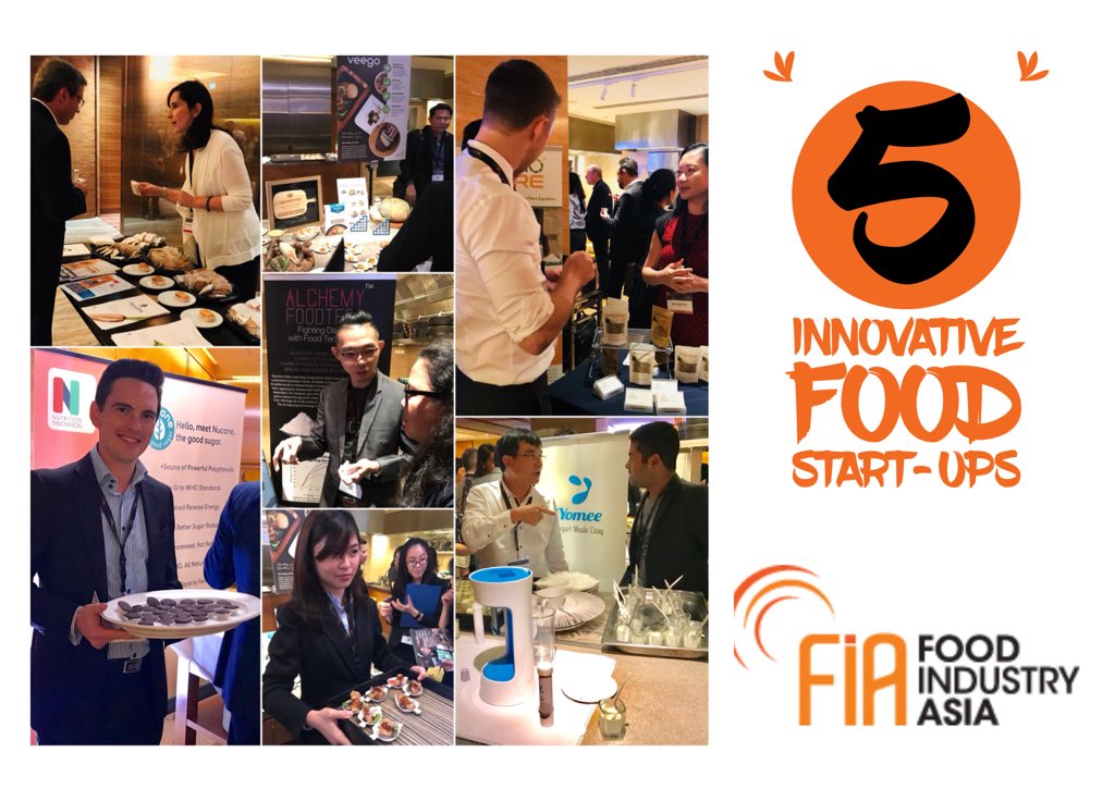 New food innovation on show at @FoodIndAsia Food for the Future Summit like <a href="/YomeeYogurt/">Yomee Yogurt</a> &amp; Nucane low GI sugar #Fiafuturefood