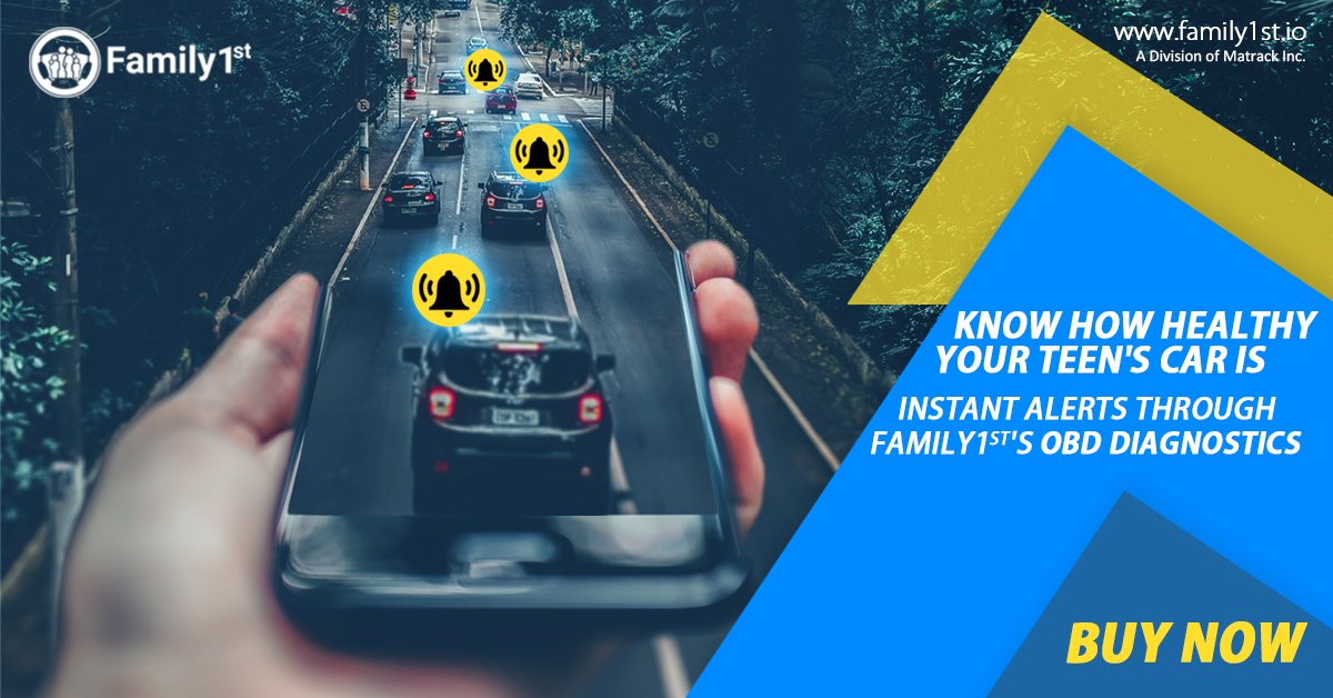 Family1stGPS's tweet photo. Your teen's car health is really important. Keep updated about it by getting instant alerts on engine diagnostics through Family1st's OBD Diagnostics.
Buy now from- https://t.co/H75wcTBaxV
☎» +1 (855) 658-7225
#Family1st #Matrack #Safety #Drivers #Car #Track https://t.co/WulWn9mAz9