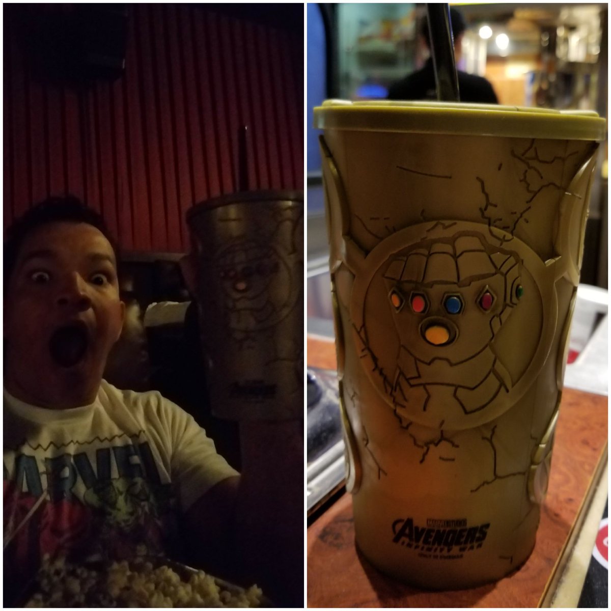 SoyJJ22's tweet photo. Más griyuo que chavista con cargo nuevo... El pre estreno de #Avengera Infinity War fue magnífico https://t.co/TDnUAP1j7n