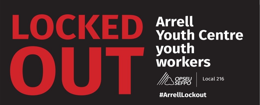 OpseuLocal216's tweet photo. Standing up for what is right! #opseu Arrell Youth Centre lockout begins! https://t.co/wzF84OL9xA
