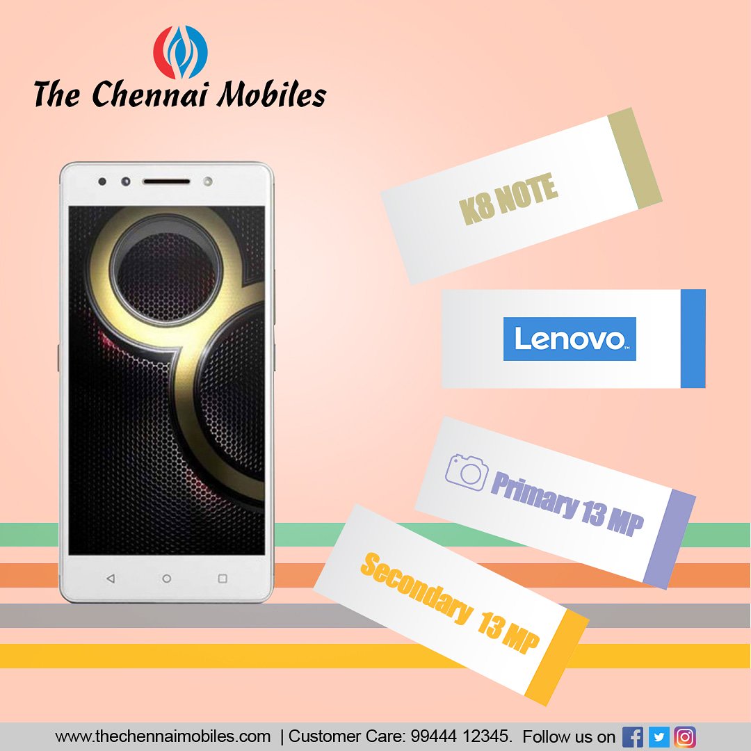 Chennai_Mobiles's tweet photo. The Lenovo K8 Note is the most power #KillerNote ever! @ #TheChennaiMobiles #Lenovo #K8_Note
wanna know more about this mobile, click the following link
https://t.co/TiYyLg4Afr https://t.co/0xjkef89Wn