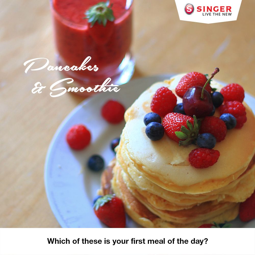 SingerIndialtd's tweet photo. A proper breakfast is essential for a fit body and a healthy mind. Which of these is your first meal of the day? 

#LiveTheNew #TryTheNew #Breakfast #WeekendVibes https://t.co/uE6akIuKZl