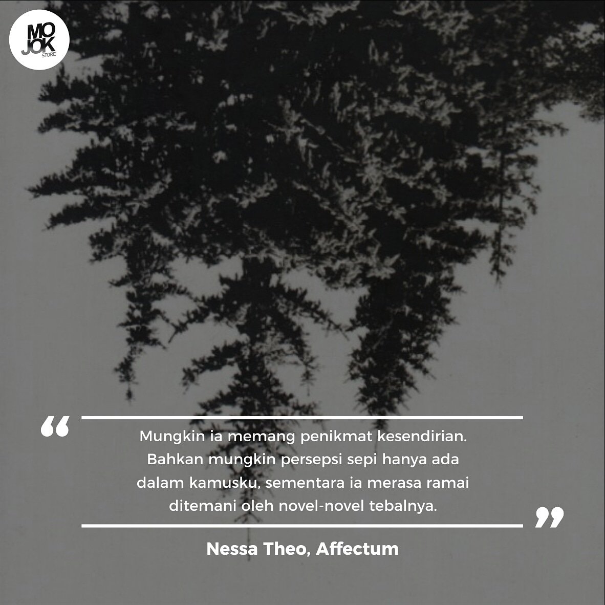 mojokstore's tweet photo. Ada yang nyaman dengan kesendiriannya, ada yang nyaman di tengah keramaian? Kalian tipe yang mana?

#affectum https://t.co/RGgy4w8bPU