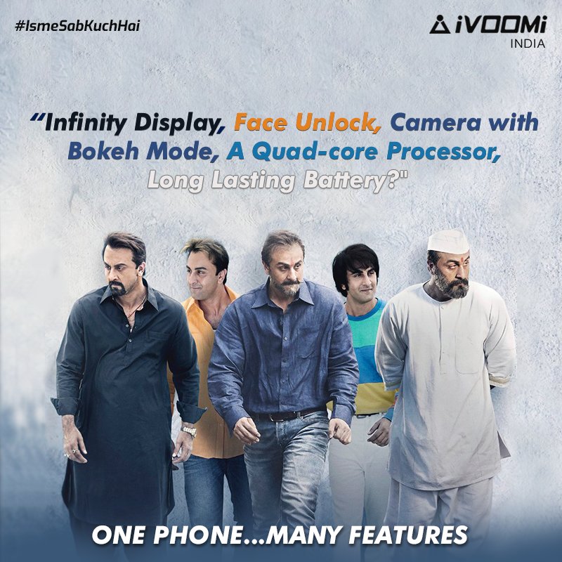 iVOOMiEnergy's tweet photo. When you want to buy a smartphone with all the coolest features in it.
#IsmeSabKuchHai #PoweredByValue #Sanju
Image Courtesy: @foxstarhindi https://t.co/Av2vdnsGU7