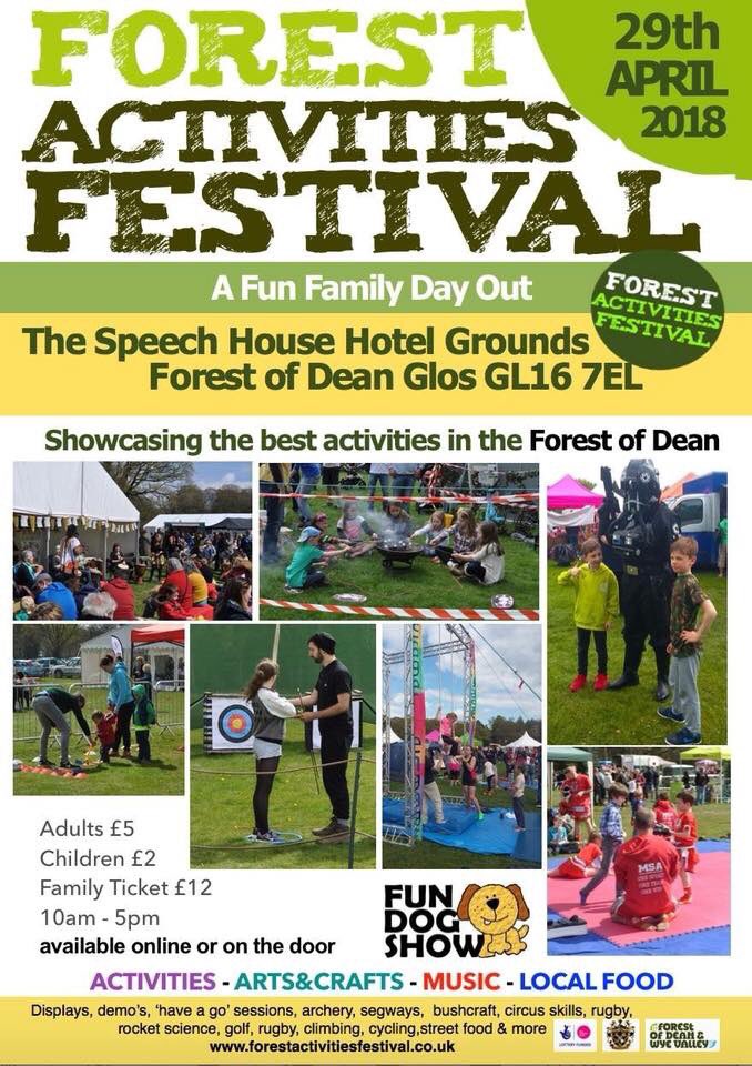 Don’t miss the Forest Activities Festival on Sunday 29 April 2018, showcasing the fabulous activities in the #deanwye! Fun for everyone, find out more here forestactivitiesfestival.co.uk