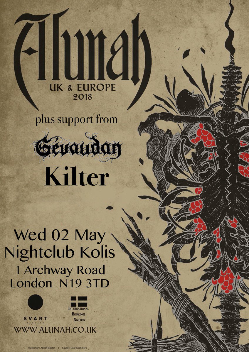 This Wednesday you should a take a ride with us! Doors at 7! Bring earplugs!;) some pre #desertfest action #alunah #gevaudan #thelounge666 #archway #london #livegigs #altrock #doom