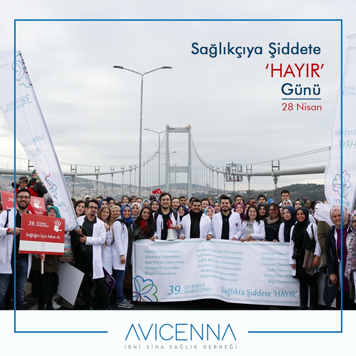 Toplumun sağlığı ve mutluluğu için çalışan meslektaşlarımızın maruz kaldığı şiddeti kınıyoruz.
Sağlıkçıya şiddet, sağlığınıza şiddettir. 

#sağlıkçıyaşiddetehayır #sağlıkçıyaşiddetehayırgünü