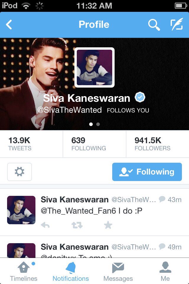 w0wlizzzz's tweet photo. #WeLoveSivaBecause when he followed me on my @/w0wlizzz acc (i got locked out of it 🙁) and i cried for days. still makes me tear up @SivaKaneswaran https://t.co/IzKw1OLUN5