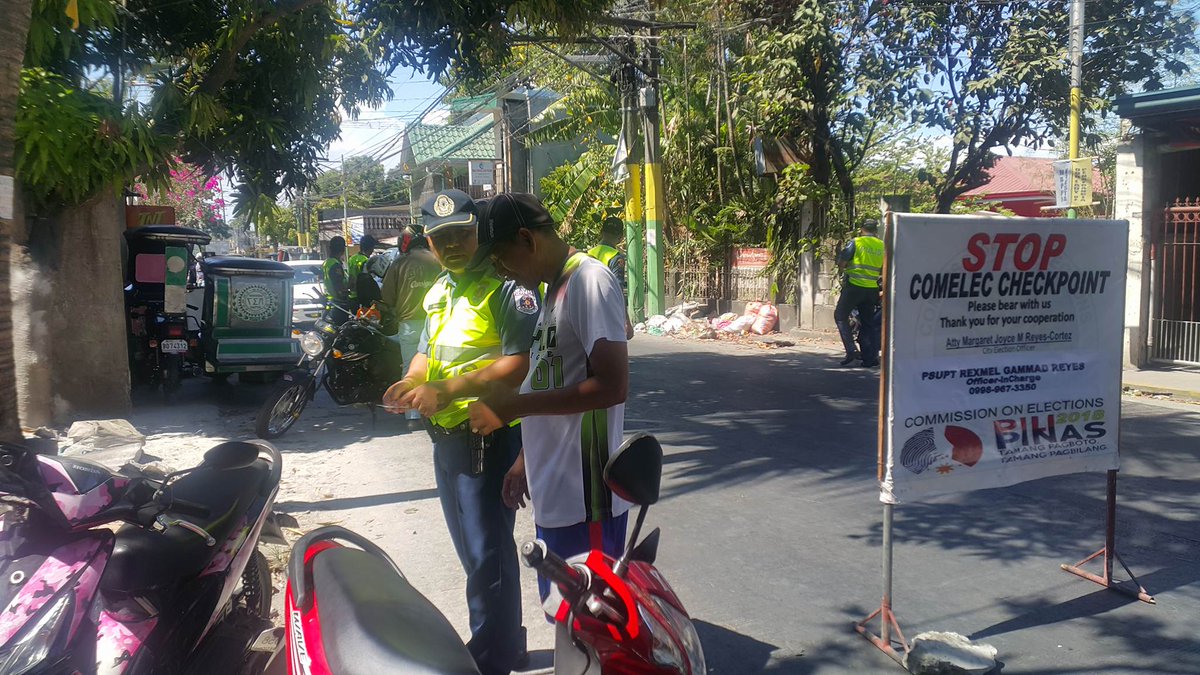 2:04 pm of April 28, 2018 elements of Dasmariñas CPS led by PSINSP JOJIT RAMOS conducted COMELEC Checkpoint at Park Lane, Barangay Sabang, Dasmariñas City.