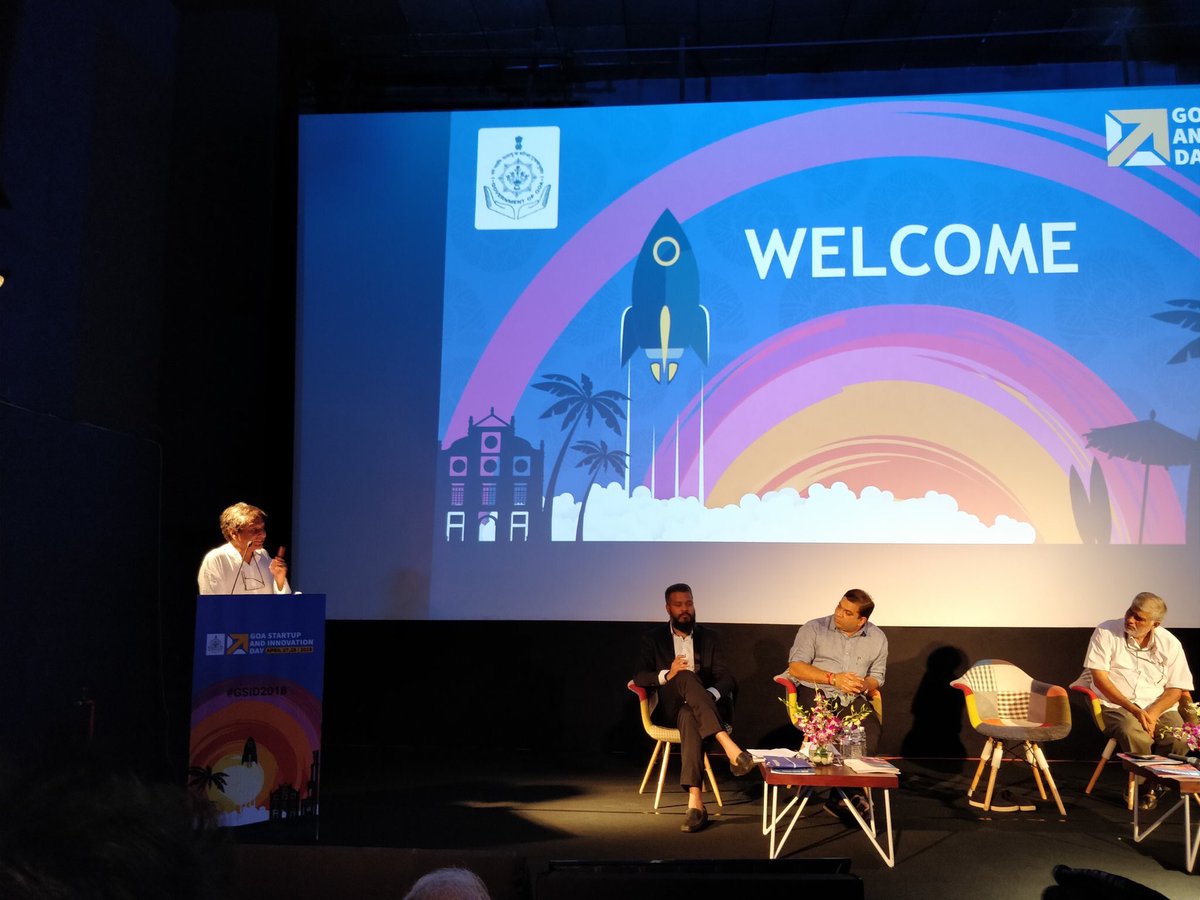 sureshpprabhu's tweet photo. At the Goa Startups and Innovation Day. Goa, with its strategic location and ecosystem has the potential to be the entrepreneurship hub. We are working towards it. This event will contribute to the building of a robust ecosystem involving all stakeholders #GSID2018 https://t.co/9ceBMrEjDK