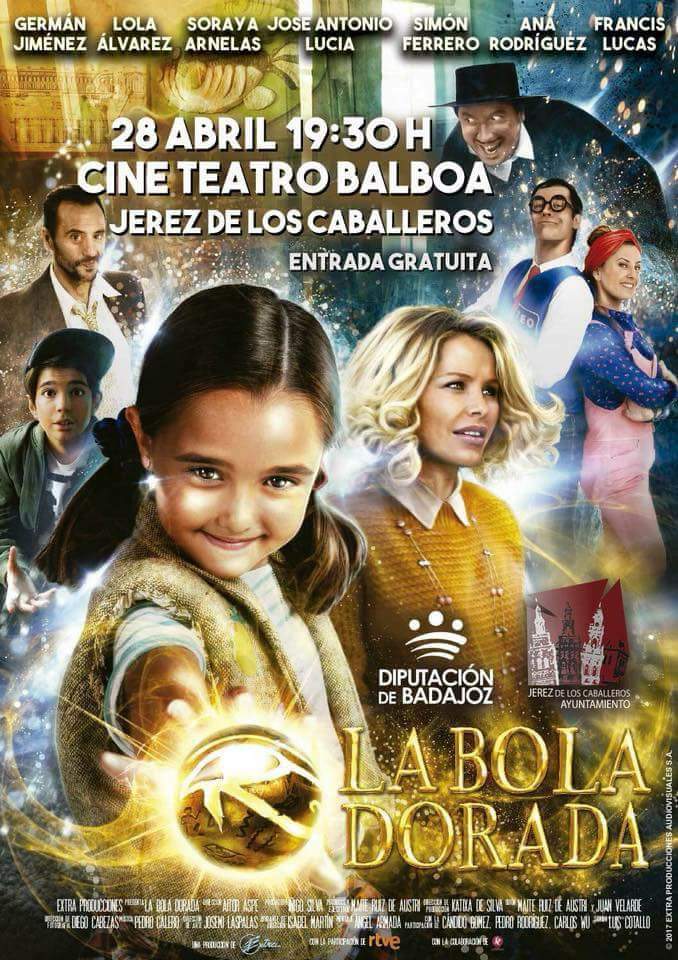 ¡Buenos días! Hoy podéis disfrutar de #LaBolaDorada en el  Cine Teatro Balboa de <a href="/Jerezcaballeros/">Jerezdeloscaballeros</a> ¡No te lo pierdas! #SorayaEnCines 📽