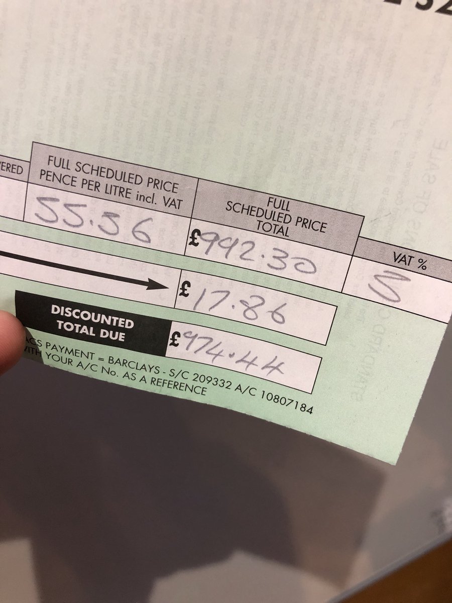 JasonGraystone's tweet photo. @AkilStokesRTM We had our oil topped up yesterday. #utilityProblems https://t.co/b3HCuQCcse