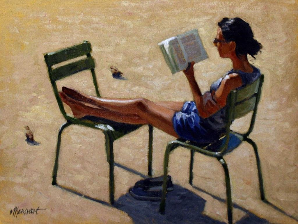 Kvin_1's tweet photo. Reading... 
by Richard van Mensvoort(b.1972, Netherlands) 

누군가 그랬지, 책을 읽으면 혼자가 아님을 알게 된다고. https://t.co/VkM24NudFa