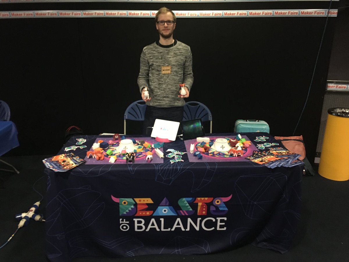 emmjayshaw's tweet image. Wow my little bro showcasing @beastsofbalance on tour in the toon!! #MakerFaireUK