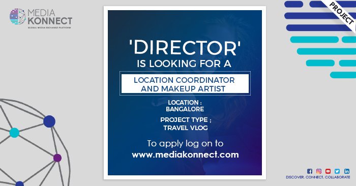 Media_Konnect's tweet photo. Looking for a location coordinator and someone with the skill of hair styling who knows what looks good.
Join our #crew and work for a web series!
Location: Bangalore
https://t.co/mWwIuZCYnq
#MKproject #Webseries #makeupartist #LocationCoordinator #Bangalore https://t.co/BGppYw3yeu