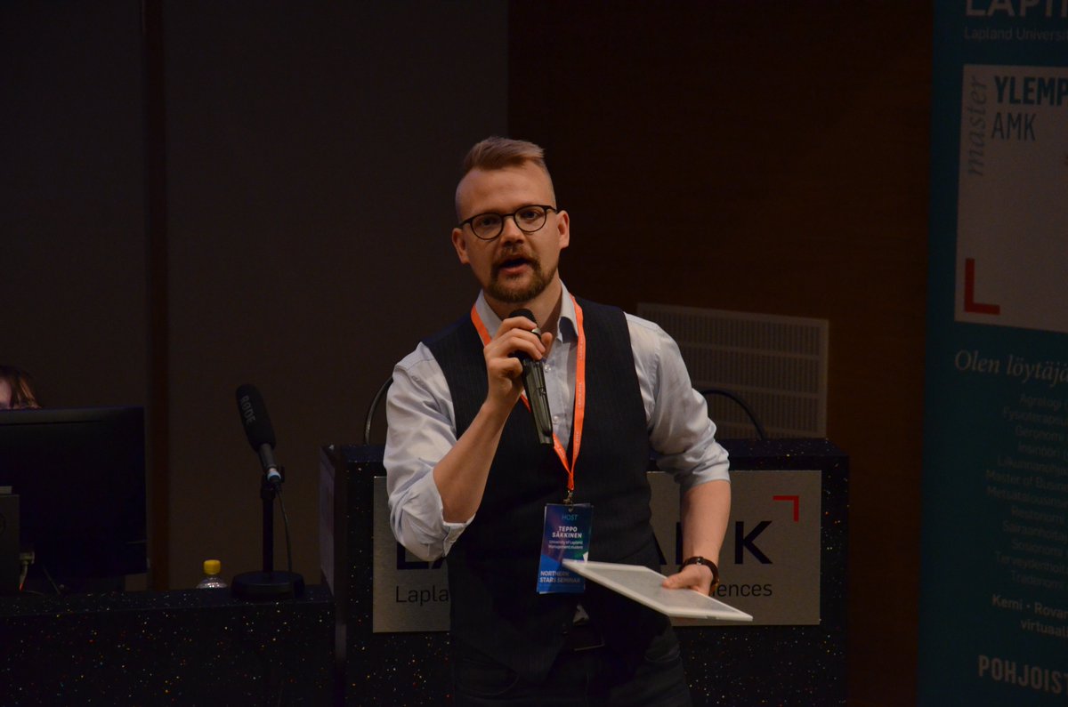 NS_Seminar's tweet photo. Thanks to one of our hosts this year - Teppo Säkkinen, management student from University of Lapland! @ulapland @LapinAMK #studentproject #northernstarsseminar2018 #visitrovaniemi https://t.co/LtMSQWoOj7 https://t.co/i8ahoSxNrG