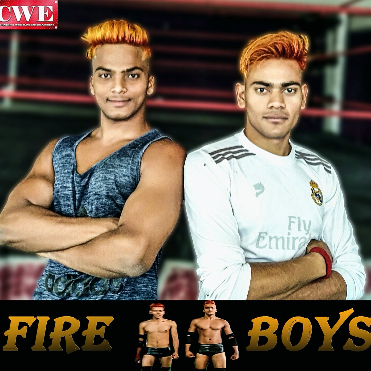 NiketThe's tweet photo. @Niket Pawar 
@Niket The Fire Boy
#Niket Pawar 
BEST TAG TEAM OF CWE - (🔥FIRE BOYS🔥)
#CWE #WWE #TAGTEAM #HARDWORK 
#THEGREATKHALI #HIGHFLYERS 
#PUNJAB #PROWRESTLING #INDIANTAGTEAM
YOU WANT SOME COME GET SOME......... https://t.co/D5VuX5cvws