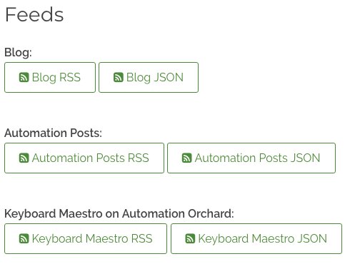 AutomationOrch's tweet photo. We now have full RSS and JSON feeds! A little explanation on the hundreds (yes, really), of different feeds available to you: https://t.co/Ir3erhzQbW https://t.co/21l3hu5Lnj