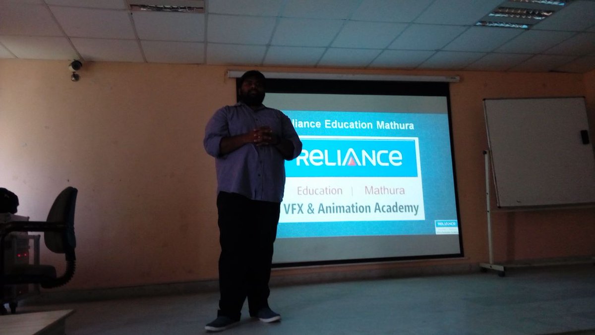 RelianceEdu_mtr's tweet photo. Reliance Education, VFX &amp; Animation Academy - Mathura organized a #seminar on #career and #future in #VFX, #Animation, #Film #Making and #Graphics #Design at GLA University.
https://t.co/g3in7wZf3N
#3DAnimation #VFXAnimation #diplomacourse #multimediacourses #2DAnimation https://t.co/bKkFyrKBfa